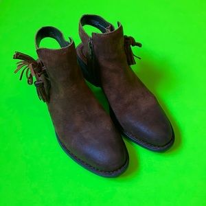 Born suede leather booties 7.5